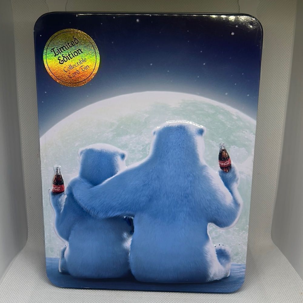Coca Cola Polar Bear Limited Edition Collectible Card Tin
